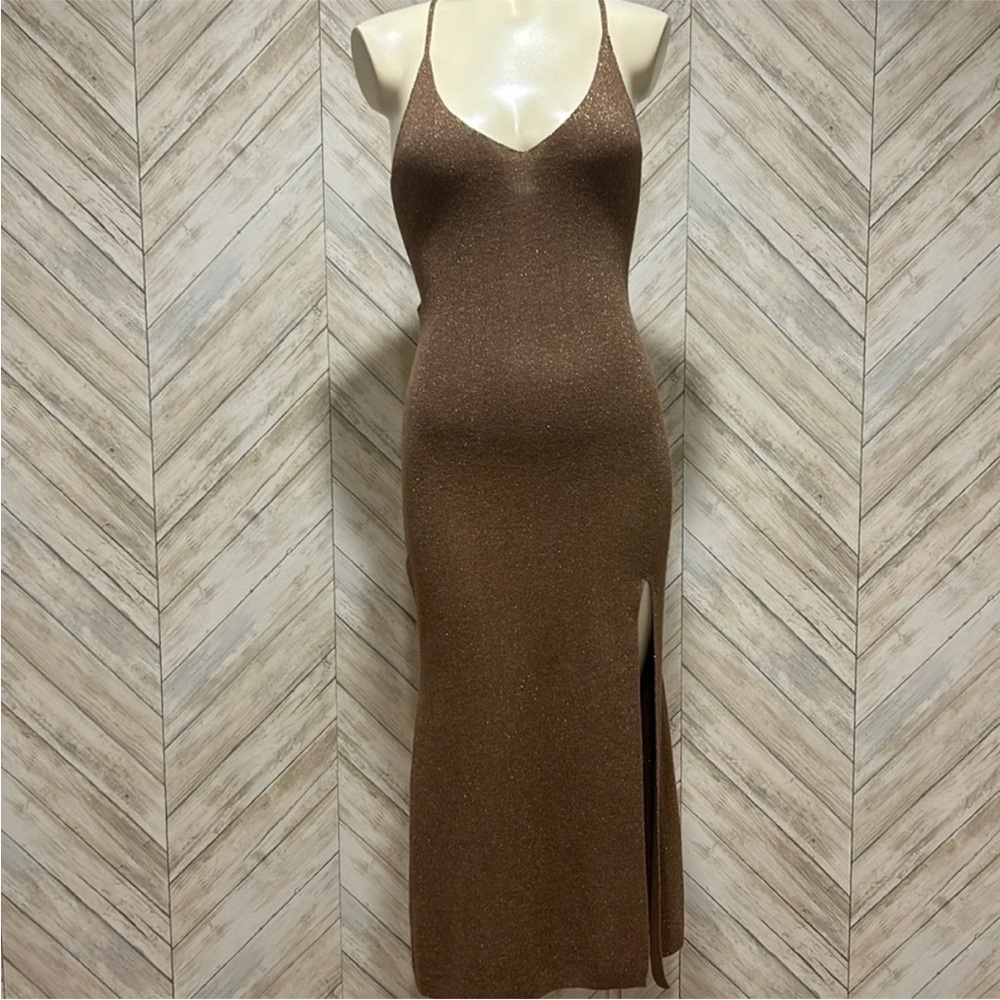 Spell Brown Backless Dress